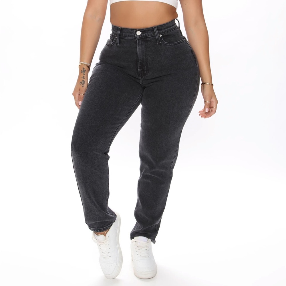 Fashion Nava Black Mom Jeans